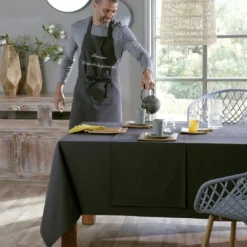 BecquetNappe de table LONA - gris anthracite