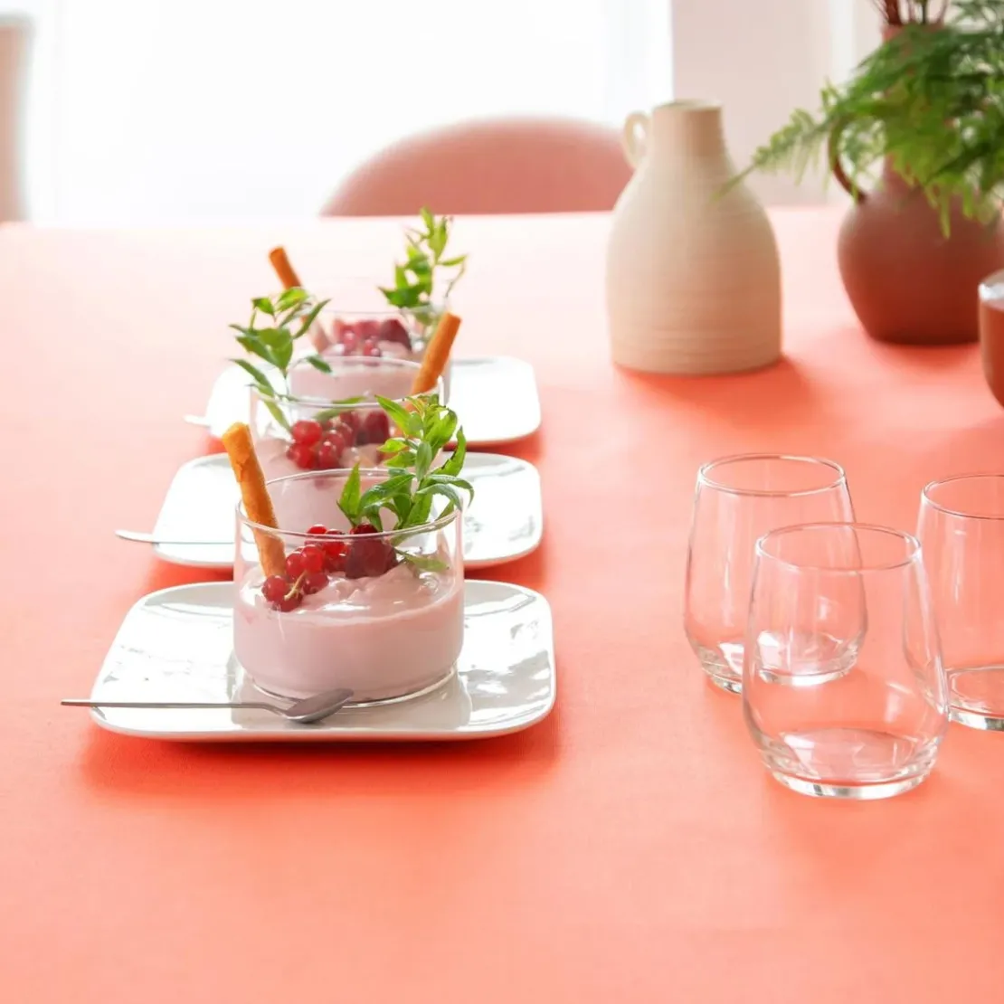BecquetNappe de table LONA - orange corail
