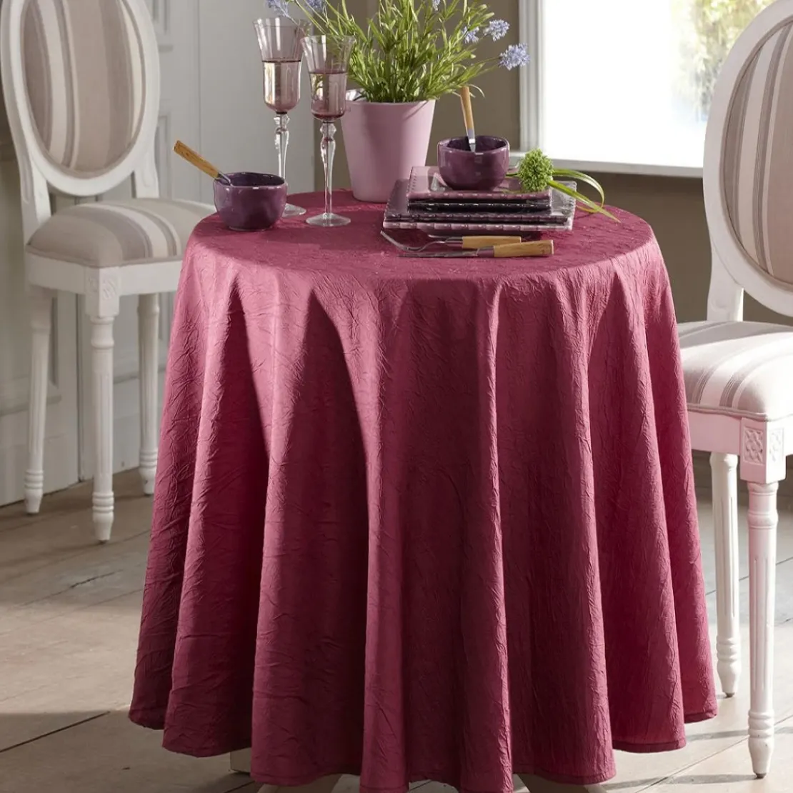 BecquetNappe effet froissé permanent - Violet