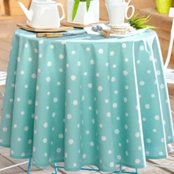 BecquetNappe en coton enduit ZUMBA Bleu turquoise