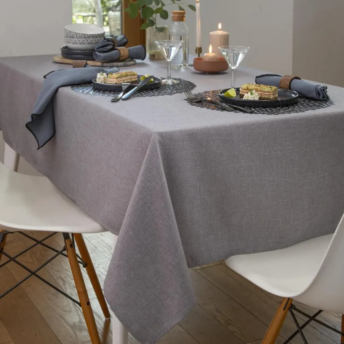 BecquetNappe en polyester recyclé BROMENAP - gris