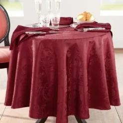 BecquetNappe ovale 180x270 cm DALILA - griotte