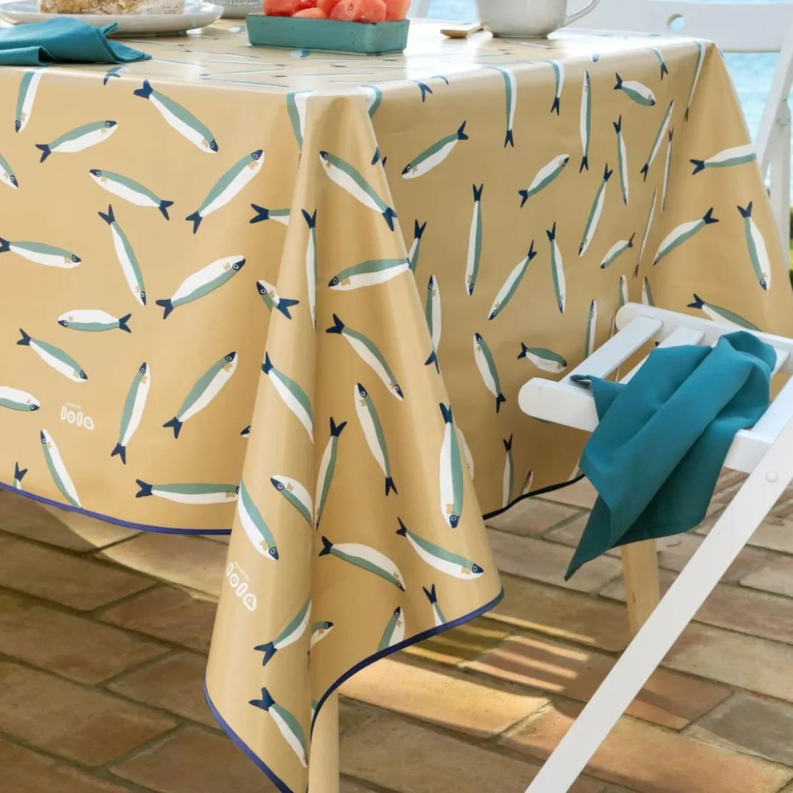 BecquetNappe rectangulaire SARDINHA 140x200 beige