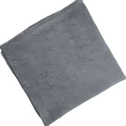 BecquetNappe Ronde 180 cm froissé FONTANA - gris plomb