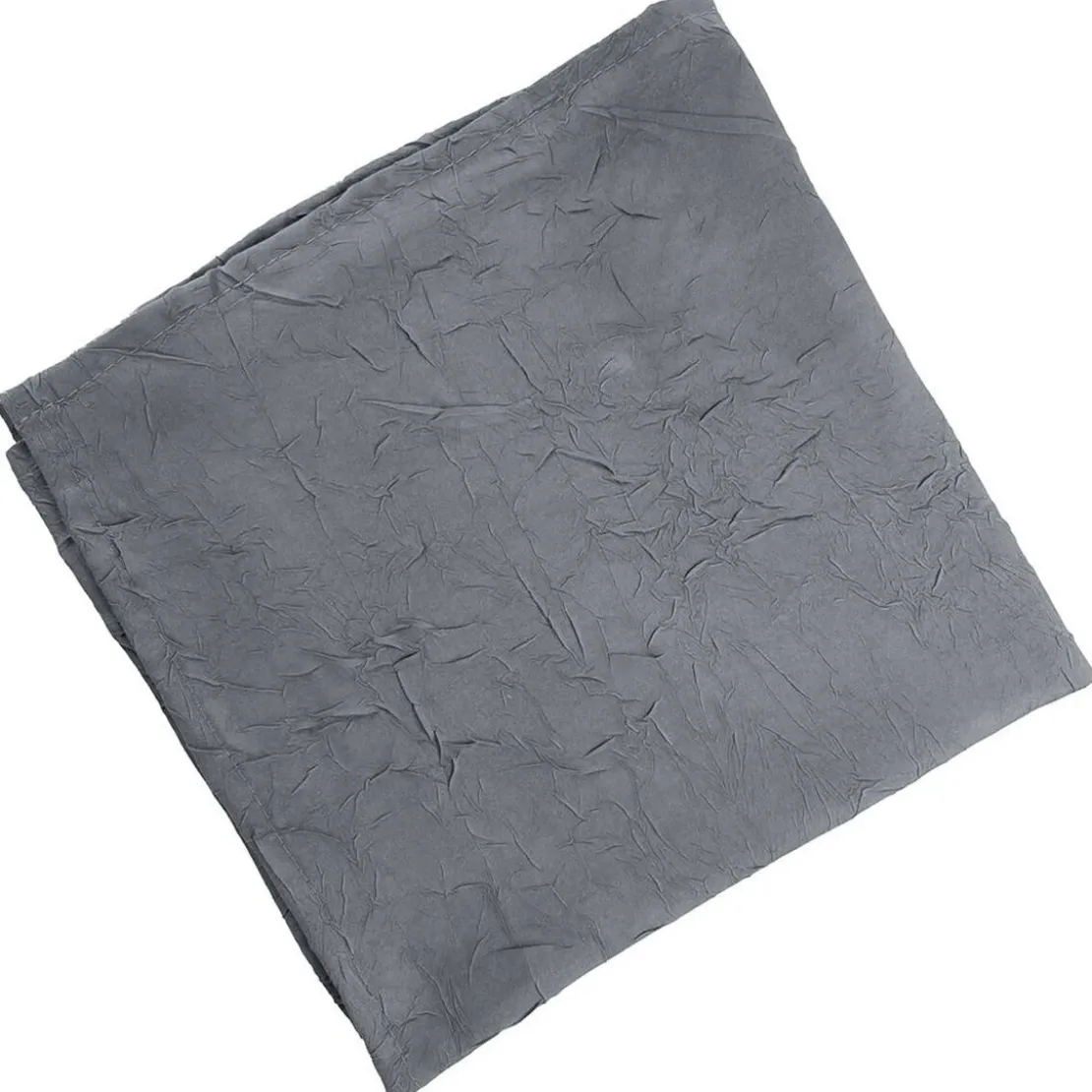 BecquetNappe Ronde 180 cm froissé FONTANA - gris plomb