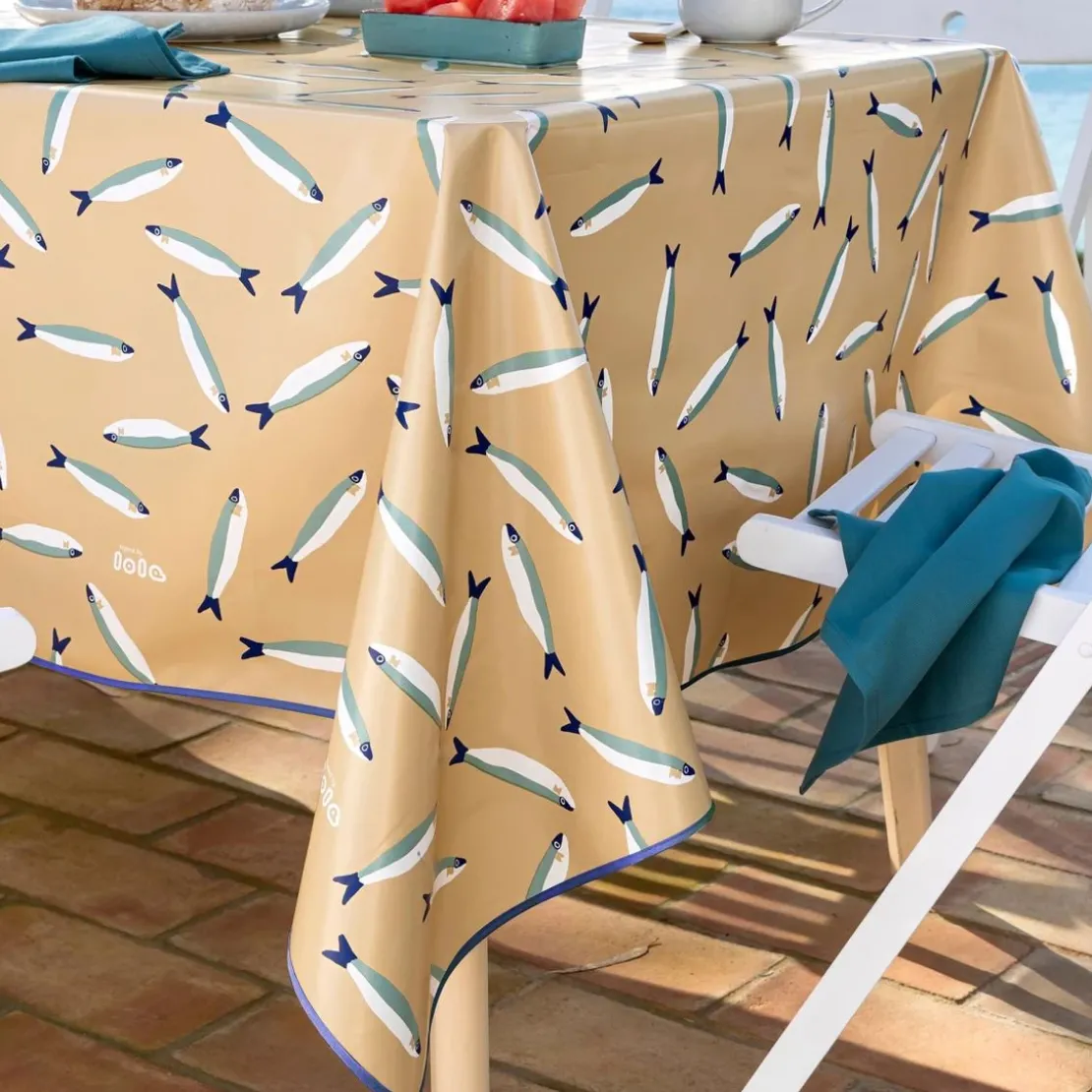 BecquetNappe ronde D140cm SARDINHA - beige