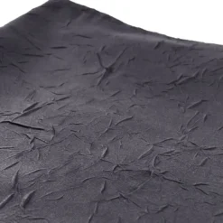 BecquetNappe Ronde froissé FONTANA - gris anthracite