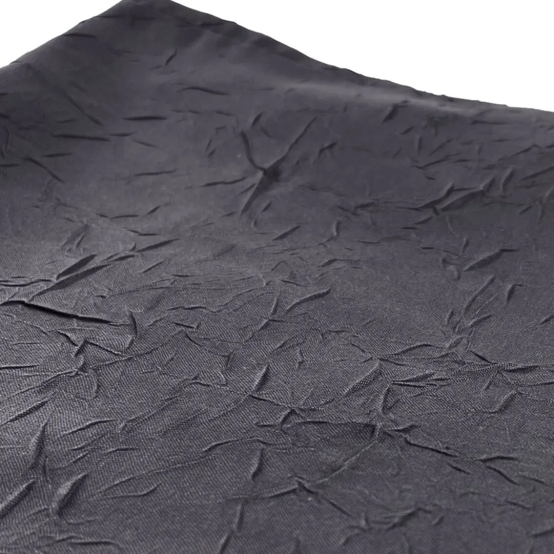 BecquetNappe Ronde froissé FONTANA - gris anthracite