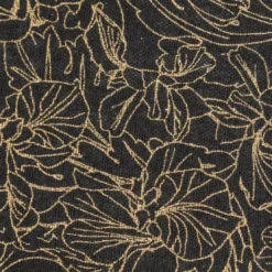 BecquetNappe ronde gaze de coton 150 Ø FLEUROR - noir