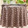 BecquetNappe ronde 180 ø ZUMBA - marron taupe