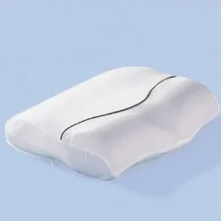 BecquetOreiller ergonomique blanc uni à soutien cervical - ONDSKA C