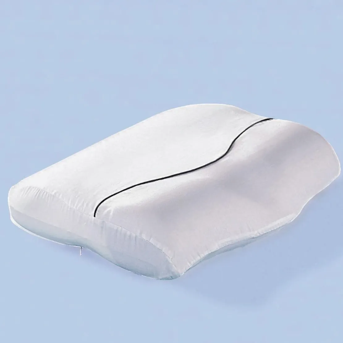 BecquetOreiller ergonomique blanc uni à soutien cervical - ONDSKA C