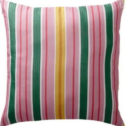 BecquetOreiller medium réversible multicolore à motif tropical - BRESIL