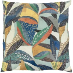 BecquetOreiller réversible verte à motif tropical - NATURA DÉCO