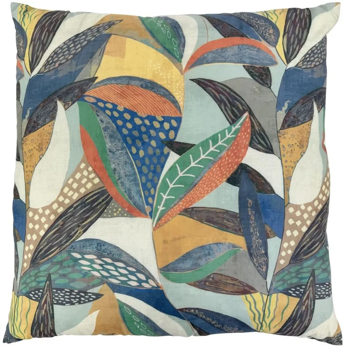 BecquetOreiller réversible verte à motif tropical - NATURA DÉCO