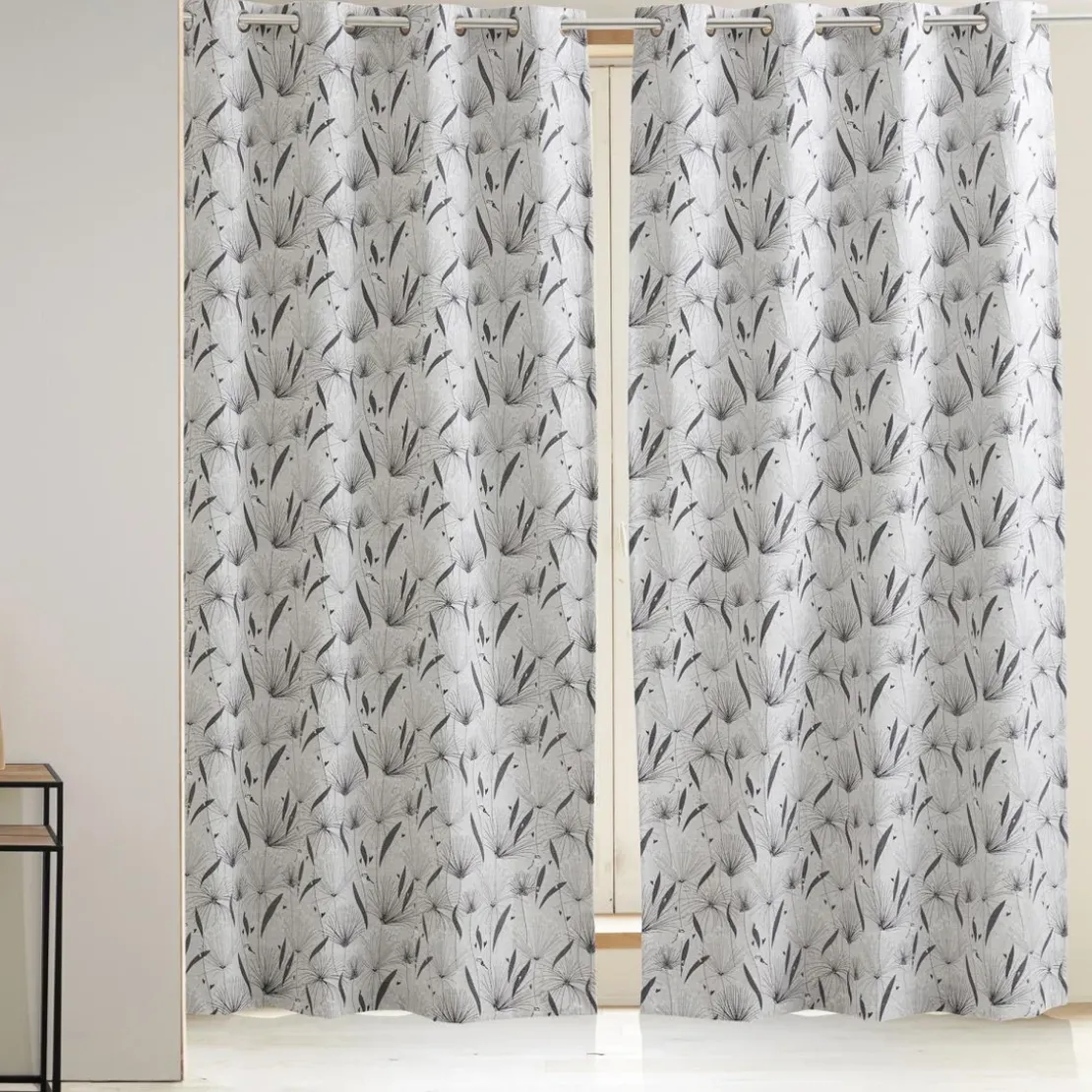 BecquetPaire de Rideaux tissés Jacquard noir MIYAJIMA