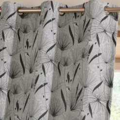 BecquetPaire de Rideaux tissés Jacquard noir MIYAJIMA