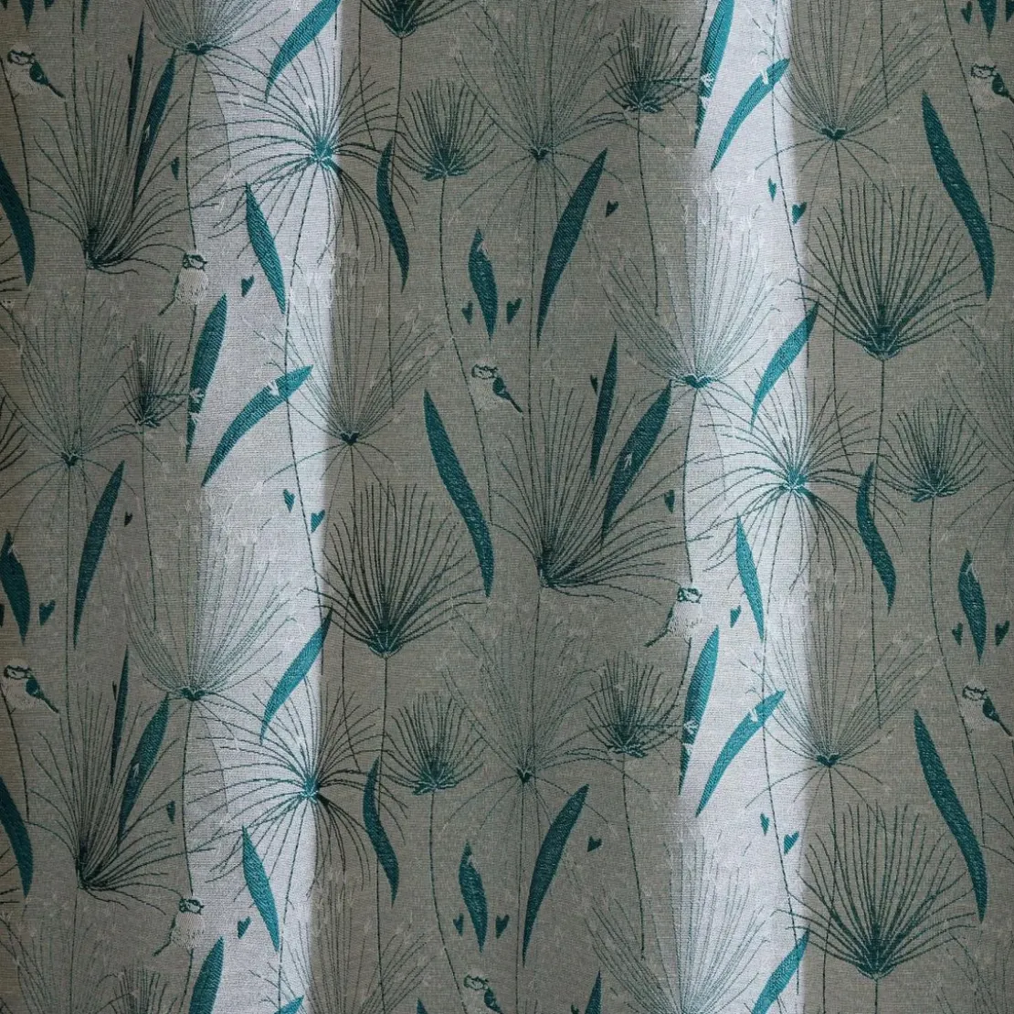 BecquetPaire de Rideaux tissésJacquard Bleu Paon MIYAJIMA