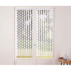 BecquetPaire de voilages droits motif flocons - Blanc