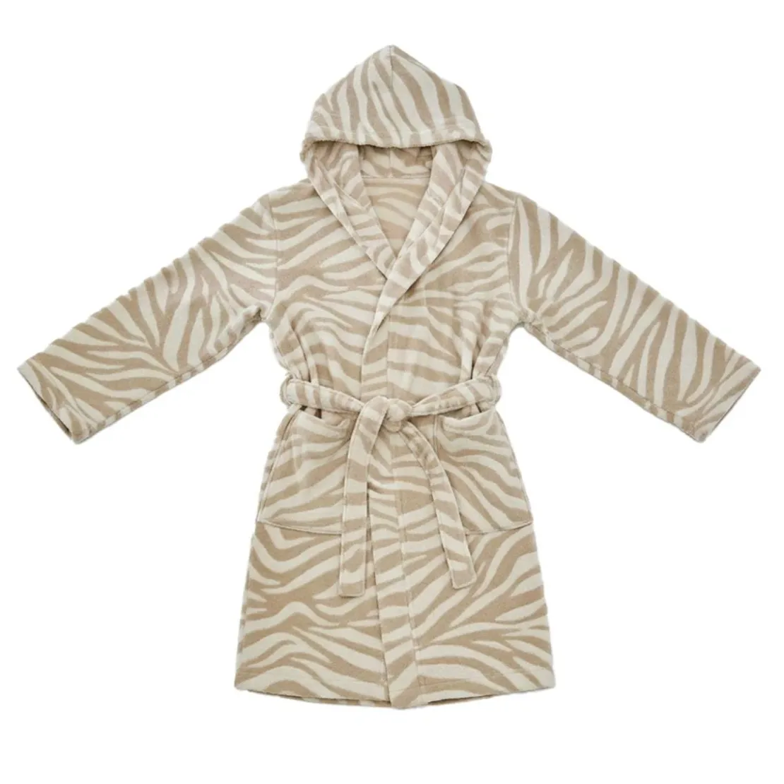 BecquetPeignoir de bain coton eponge 380 g/m² ZEBRA - beige