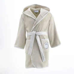 BecquetPeignoir de bain enfant PETITES BETESbeige grège en coton