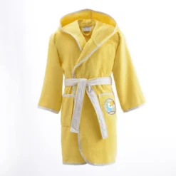 BecquetPeignoir de bain enfant PETITES BETESjaune mimosa en coton