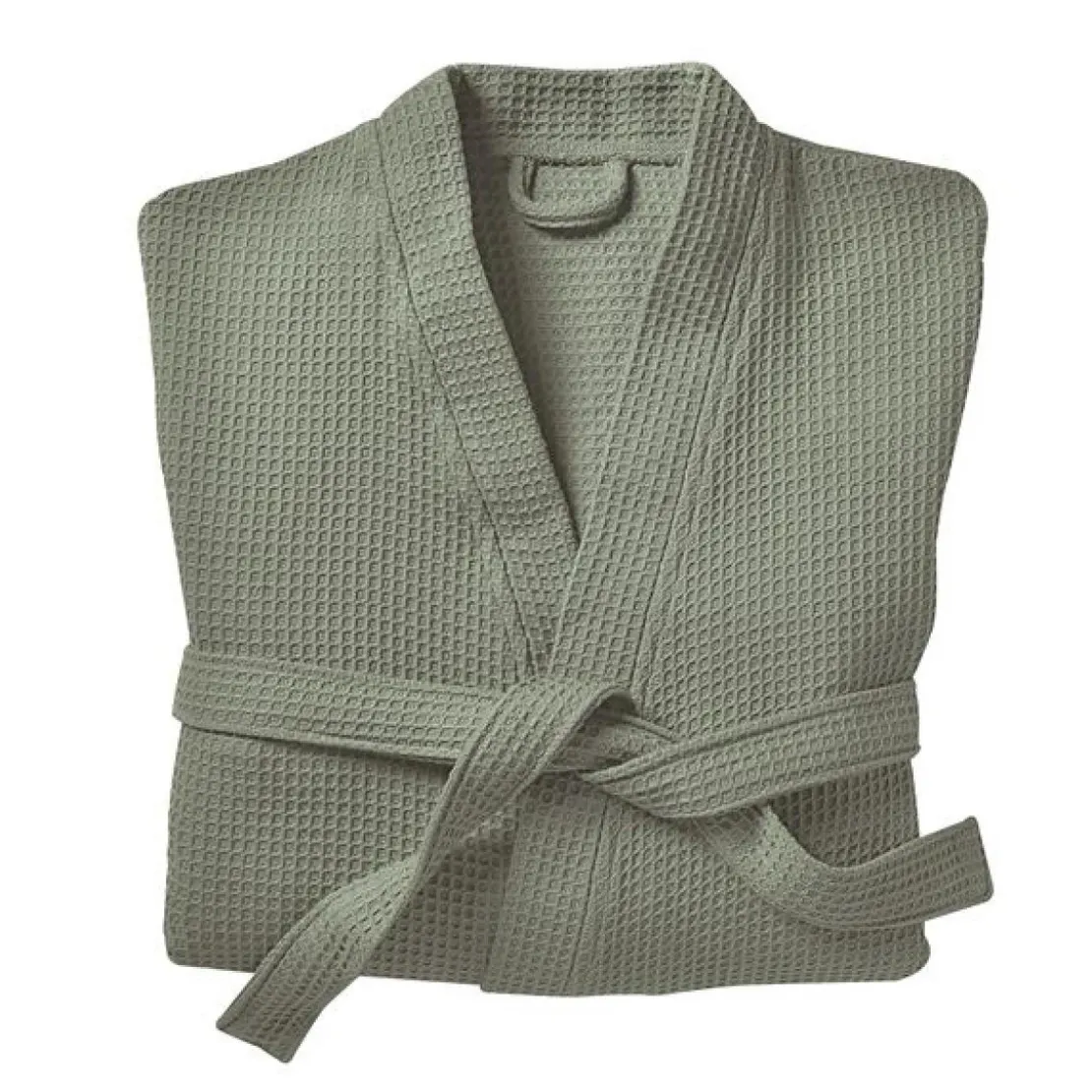 BecquetPeignoir de bain NID D'ABEILLEvert kaki en coton