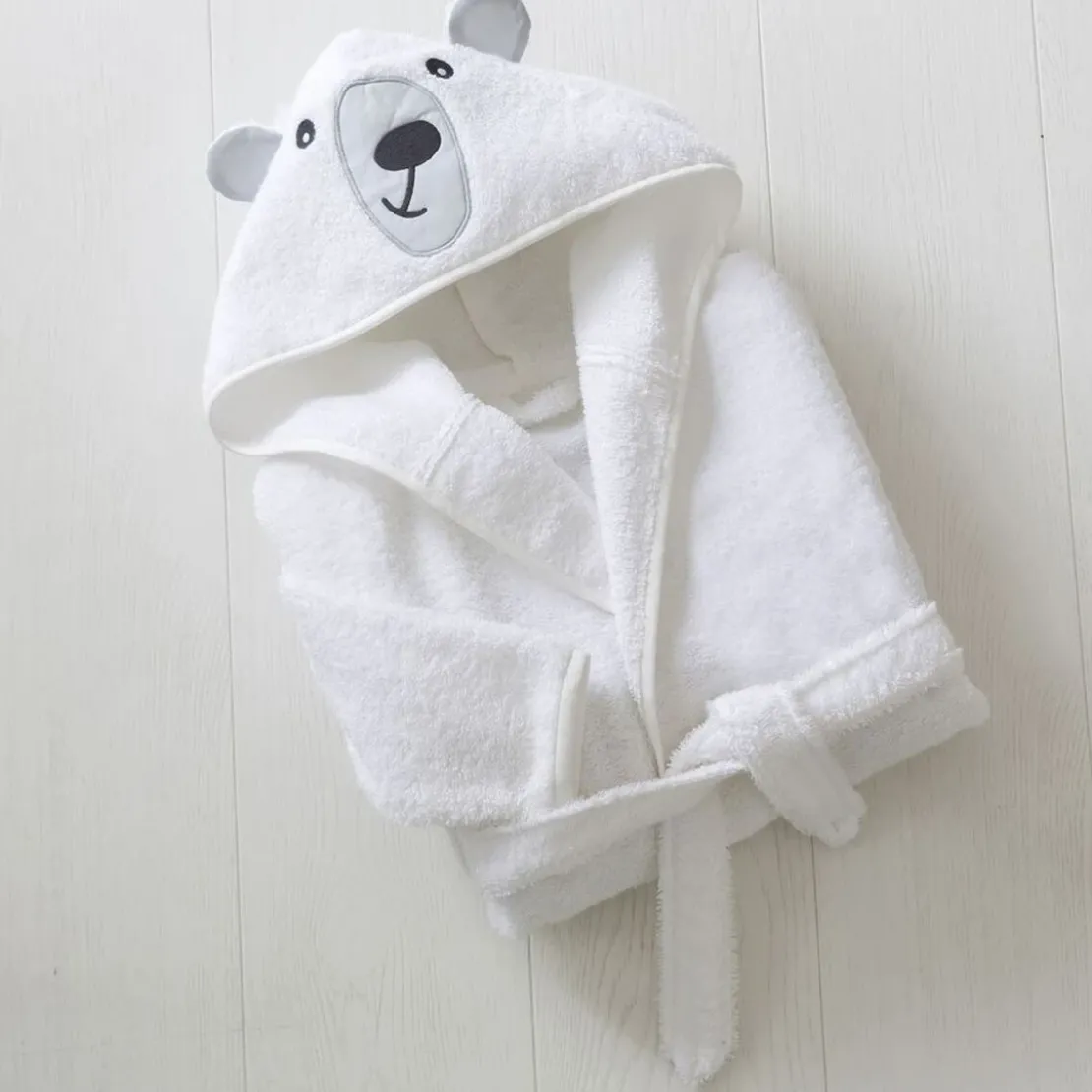 BecquetPeignoir enfant en coton RENATO blanc