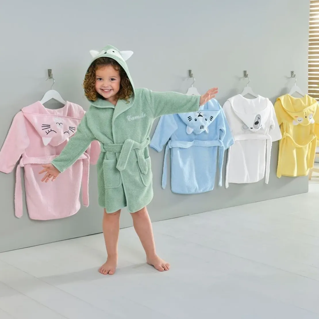 BecquetPeignoir enfant en coton RENATO blanc