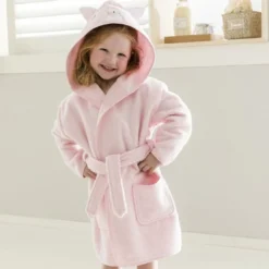 BecquetPeignoir enfant en coton RENATO rose