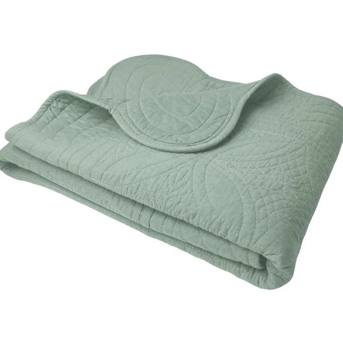 BecquetPlaid BAILLARGUES - vert amande