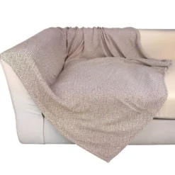 BecquetPlaid en coton beige - ERIS