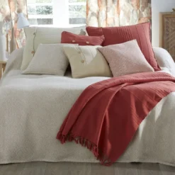 BecquetPlaid en coton beige - ERIS
