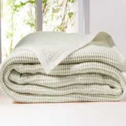 BecquetPlaid en coton NID D'ABEILLES - blanc ivoire