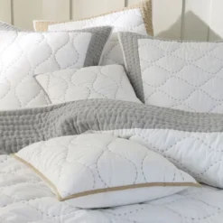 BecquetPlaid en coton piquage fantaisie CLB.SEASEA - bleu grisé