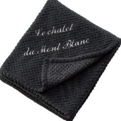 BecquetPlaid motif nid d'abeille gris anthracite PRALINE