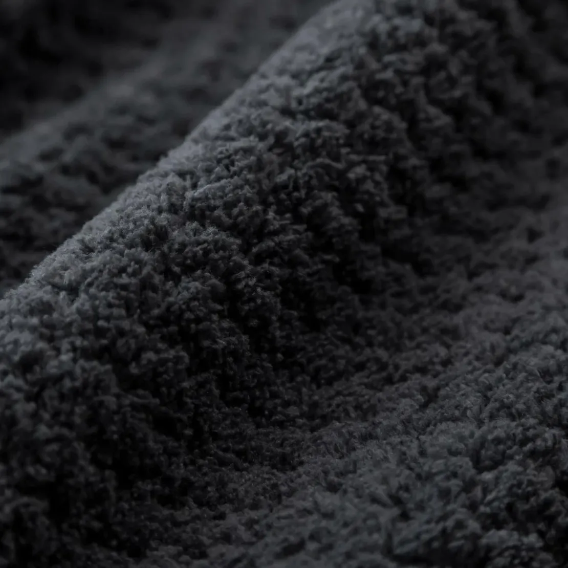 BecquetPlaid motif nid d'abeille gris anthracite PRALINE