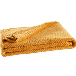 BecquetPlaid motif nid d'abeille jaune or PRALINE