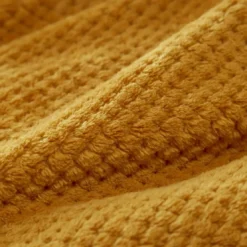 BecquetPlaid motif nid d'abeille jaune or PRALINE