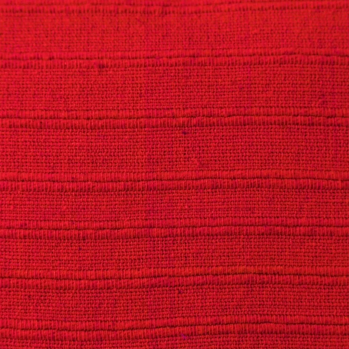 BecquetPlaid ou jeté de canapé uni en coton ORION - Rouge