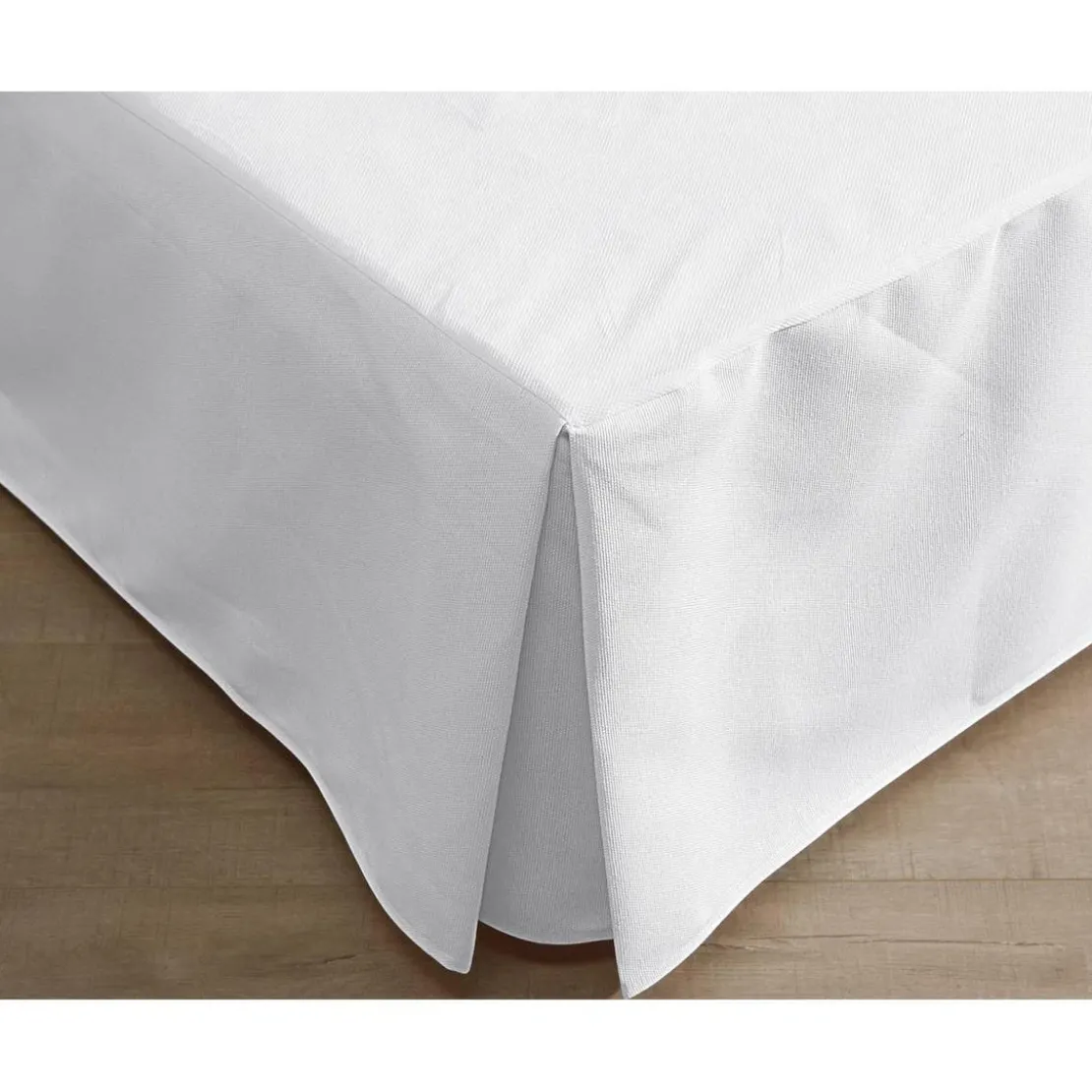 BecquetProtection literieHOUSSE C.SOMMIER blanc en coton