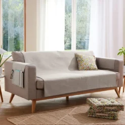 BecquetProtège canapé ECOGREEN 110x140 beige crème