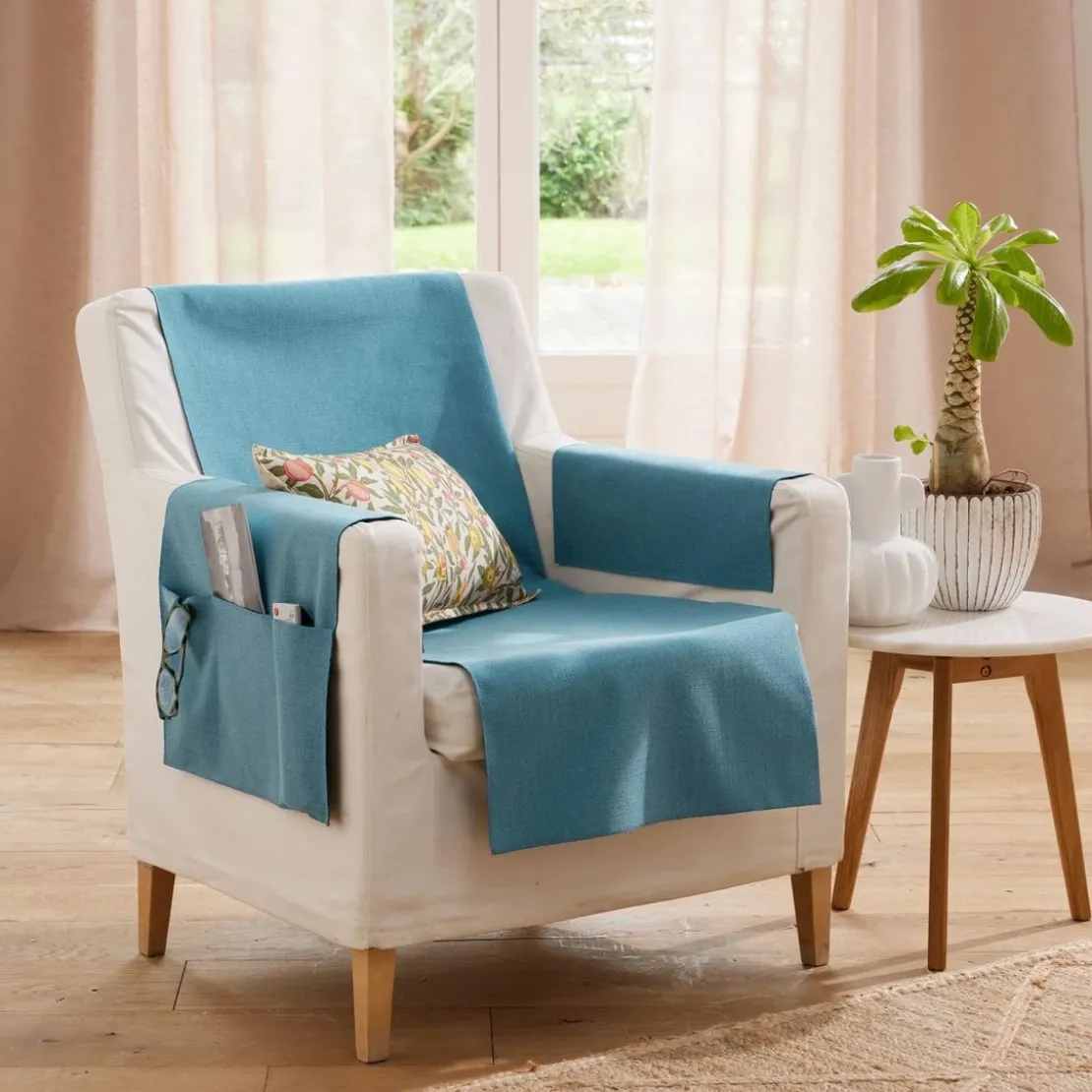 BecquetProtège canapé ECOGREEN 110x140 bleu