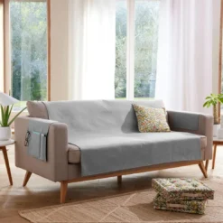 BecquetProtège canapé ECOGREEN 110x140 gris moyen
