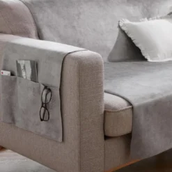 BecquetProtège canapé WHISPER 110x140 gris
