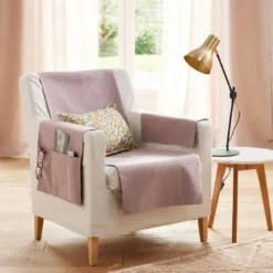 BecquetProtège fauteuil ECOGREEN 60x140 vieux rose