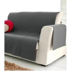 BecquetProtège-fauteuil et canapé universels antiglisse LONASOFT - gris