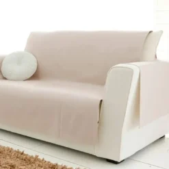 BecquetProtège-fauteuil et canapé universels antiglisse LONASOFT - Beige