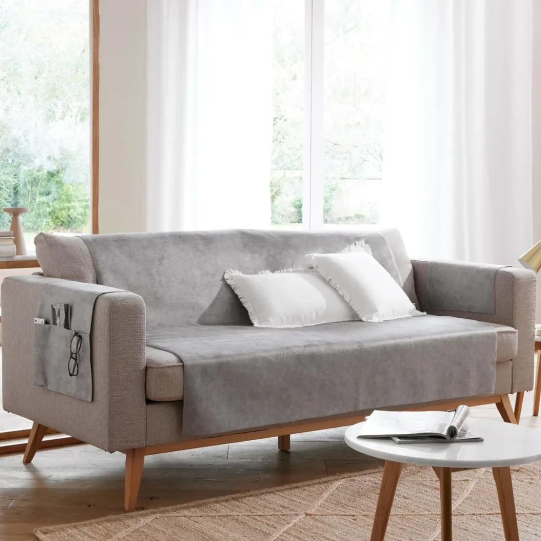 BecquetProtège fauteuil 60x140 WHISPER-gris