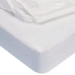 BecquetProtège-matelas blanc uni imperméable en coton jersey